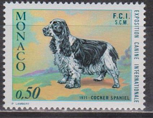Монако 1971, Международная выставка собак, 1 марка